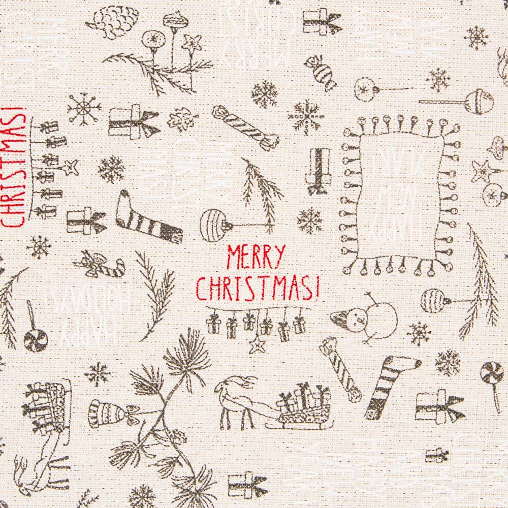 Weihnachten Frohe Weihnachten Lurex-Leinwand - Ribes y Casals
