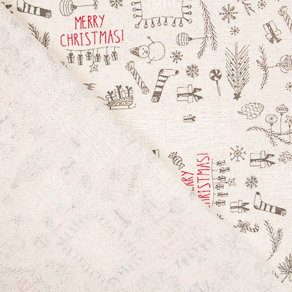Weihnachten Frohe Weihnachten Lurex-Leinwand - Ribes y Casals