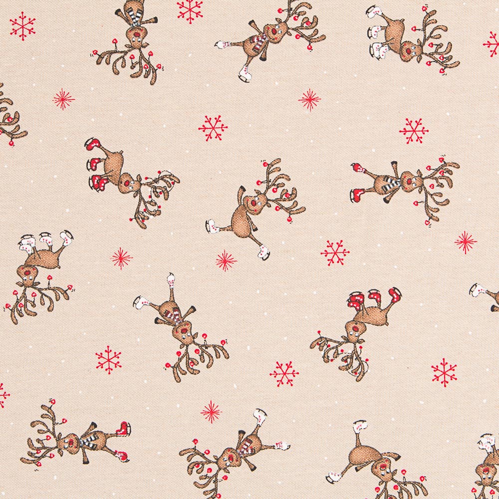 Mini-Rentier Weihnachts-Leinwand - Ribes y Casals