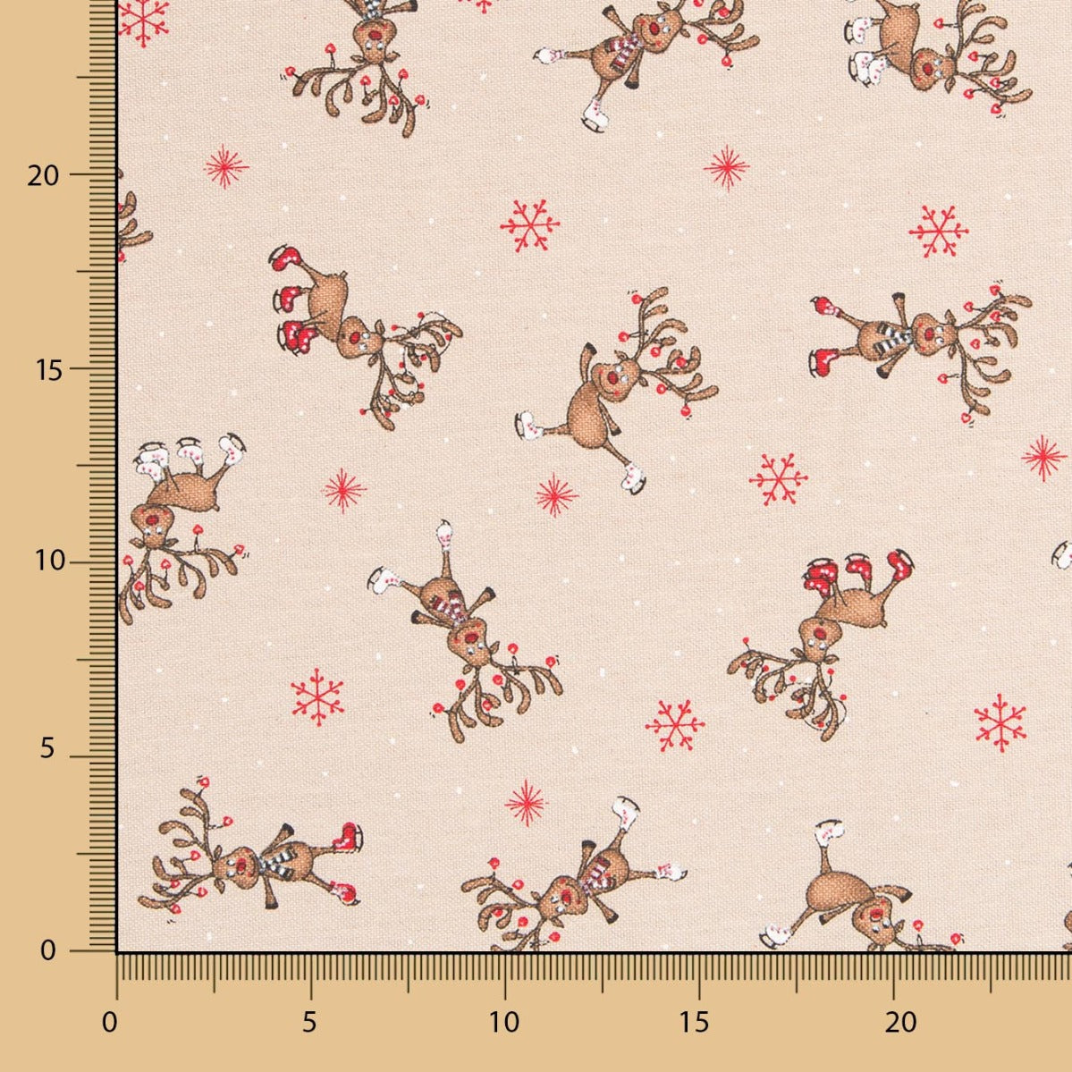 Mini-Rentier Weihnachts-Leinwand - Ribes y Casals