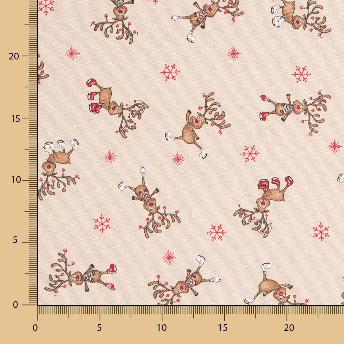 Mini-Rentier Weihnachts-Leinwand - Ribes y Casals