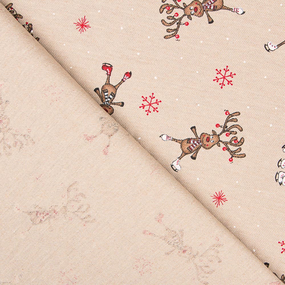 Mini-Rentier Weihnachts-Leinwand - Ribes y Casals