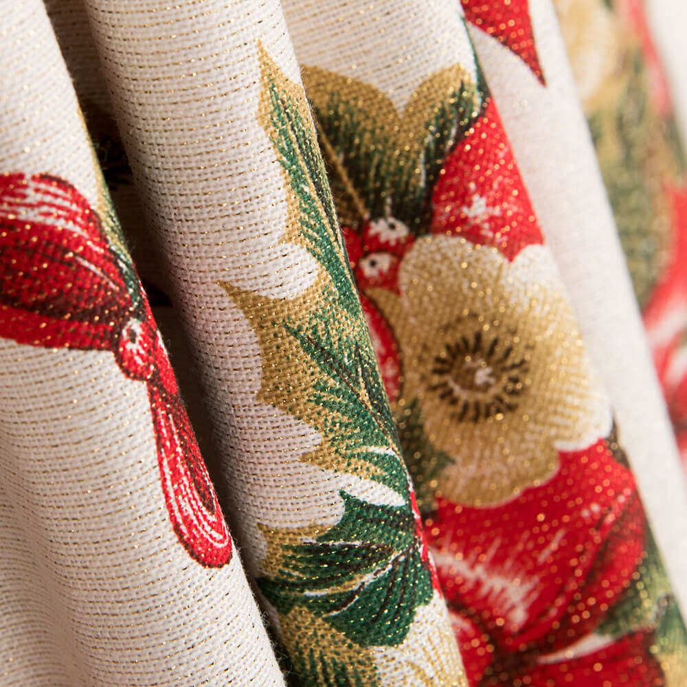 Lurex-Mistelzweig-Weihnachts-Leinwand - Ribes y Casals