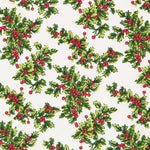 Leinwand Weihnachten Mistelzweig Ecru - Ribes y Casals
