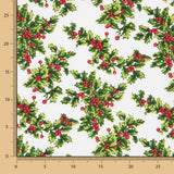 Leinwand Weihnachten Mistelzweig Ecru - Ribes y Casals