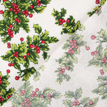 Leinwand Weihnachten Mistelzweig Ecru - Ribes y Casals