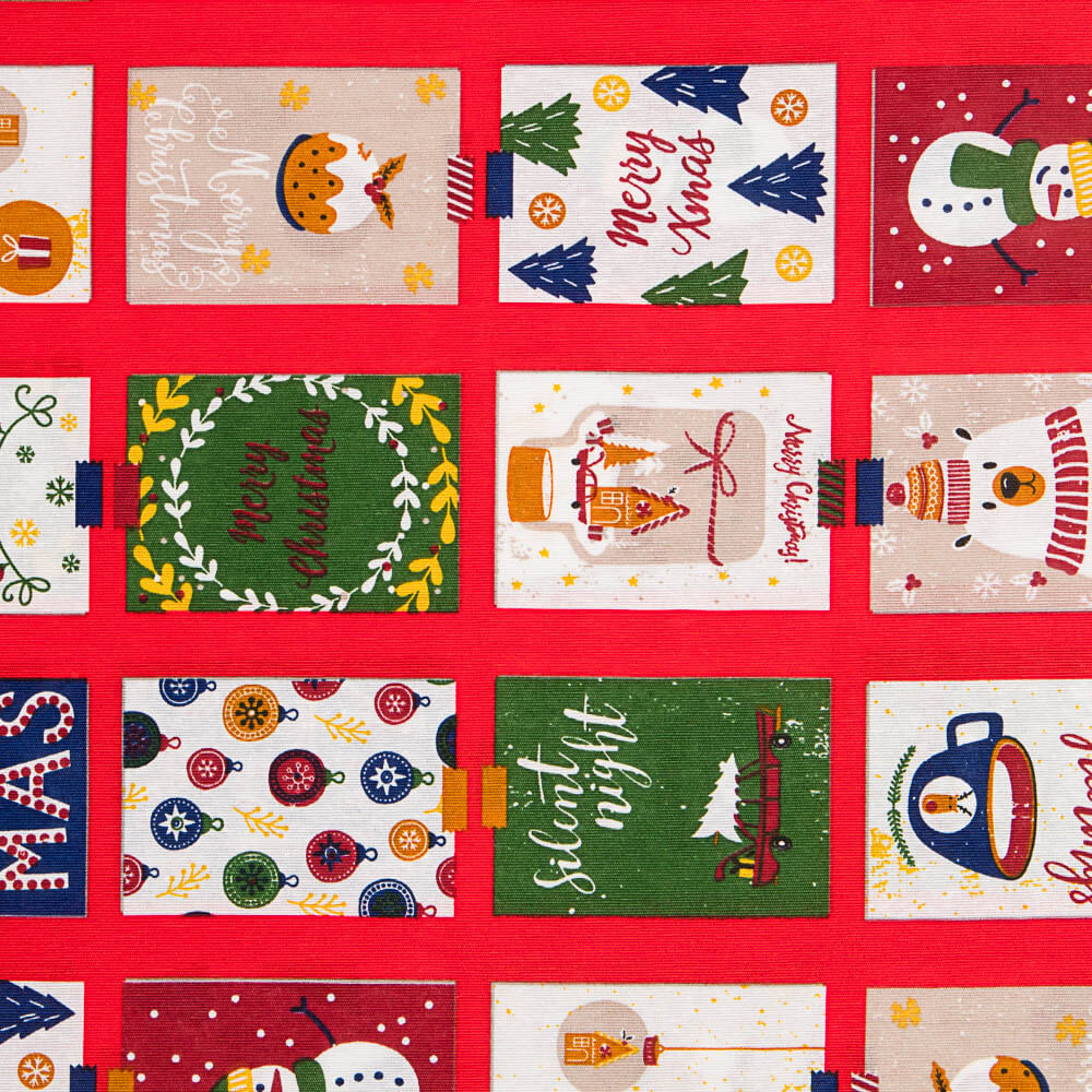 Rote Postkarten Weihnachten Leinwand - Ribes y Casals