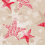 Rustikale Weihnachts-Leinwand Sterne - Ribes y Casals