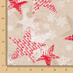Rustikale Weihnachts-Leinwand Sterne - Ribes y Casals