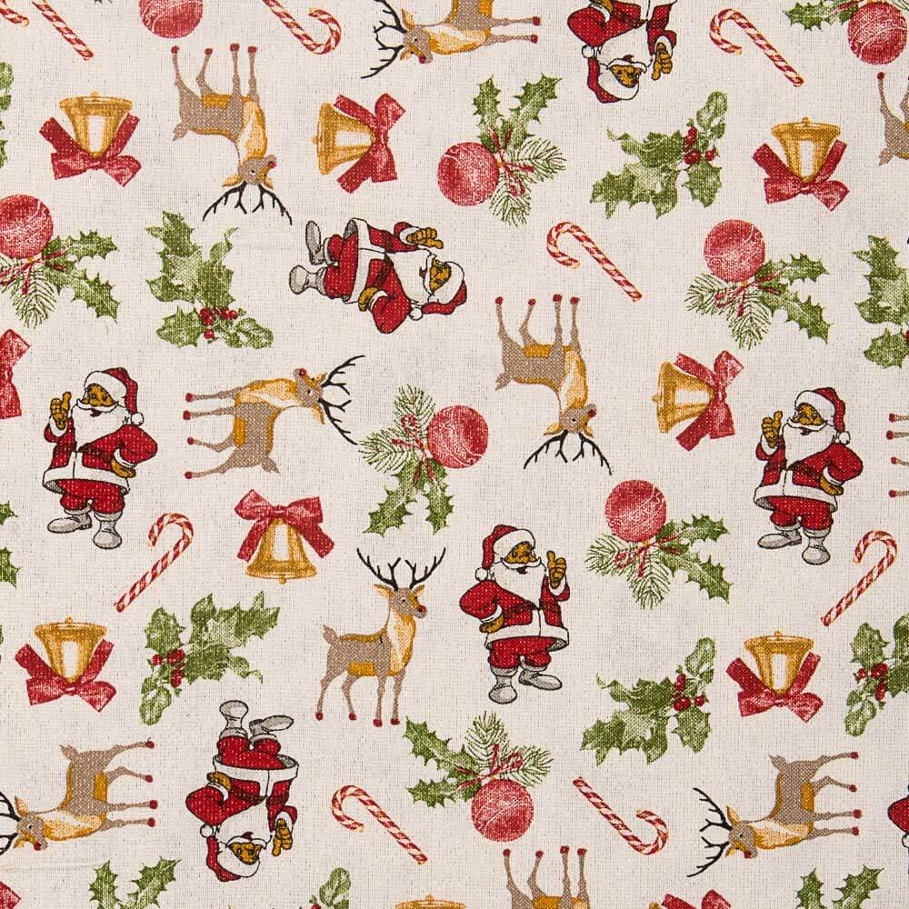 Weihnachtsmann Lurex Weihnachtsleinwand - Ribes y Casals
