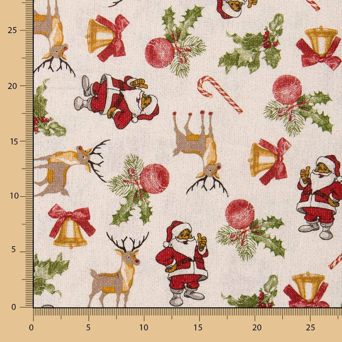 Weihnachtsmann Lurex Weihnachtsleinwand - Ribes y Casals