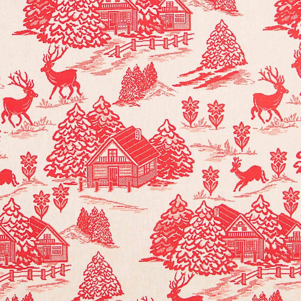 Rote Vintage-Weihnachts-Leinwand - Ribes y Casals