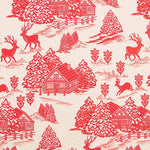 Rote Vintage-Weihnachts-Leinwand - Ribes y Casals