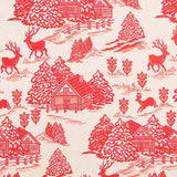 Rote Vintage-Weihnachts-Leinwand - Ribes y Casals