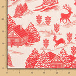 Rote Vintage-Weihnachts-Leinwand - Ribes y Casals