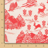 Rote Vintage-Weihnachts-Leinwand - Ribes y Casals
