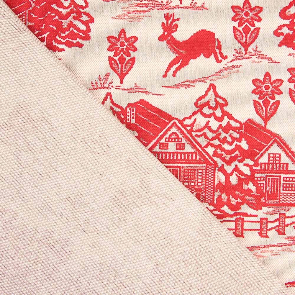 Rote Vintage-Weihnachts-Leinwand - Ribes y Casals