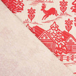 Rote Vintage-Weihnachts-Leinwand - Ribes y Casals