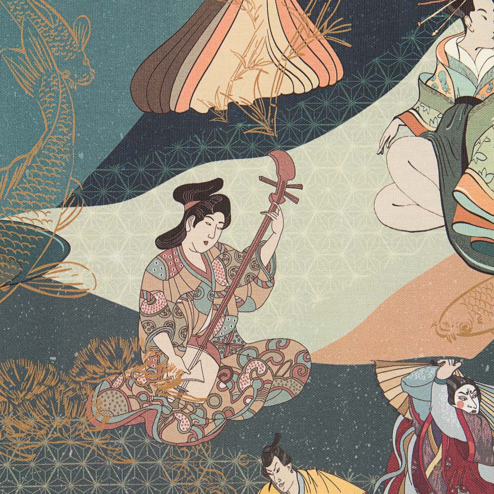 Schwarzes Yakuza-Leinwand - Ribes y Casals