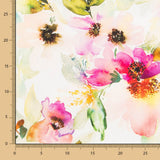 Loneta Panama Explosion Blume Fuchsia - Ribes y Casals