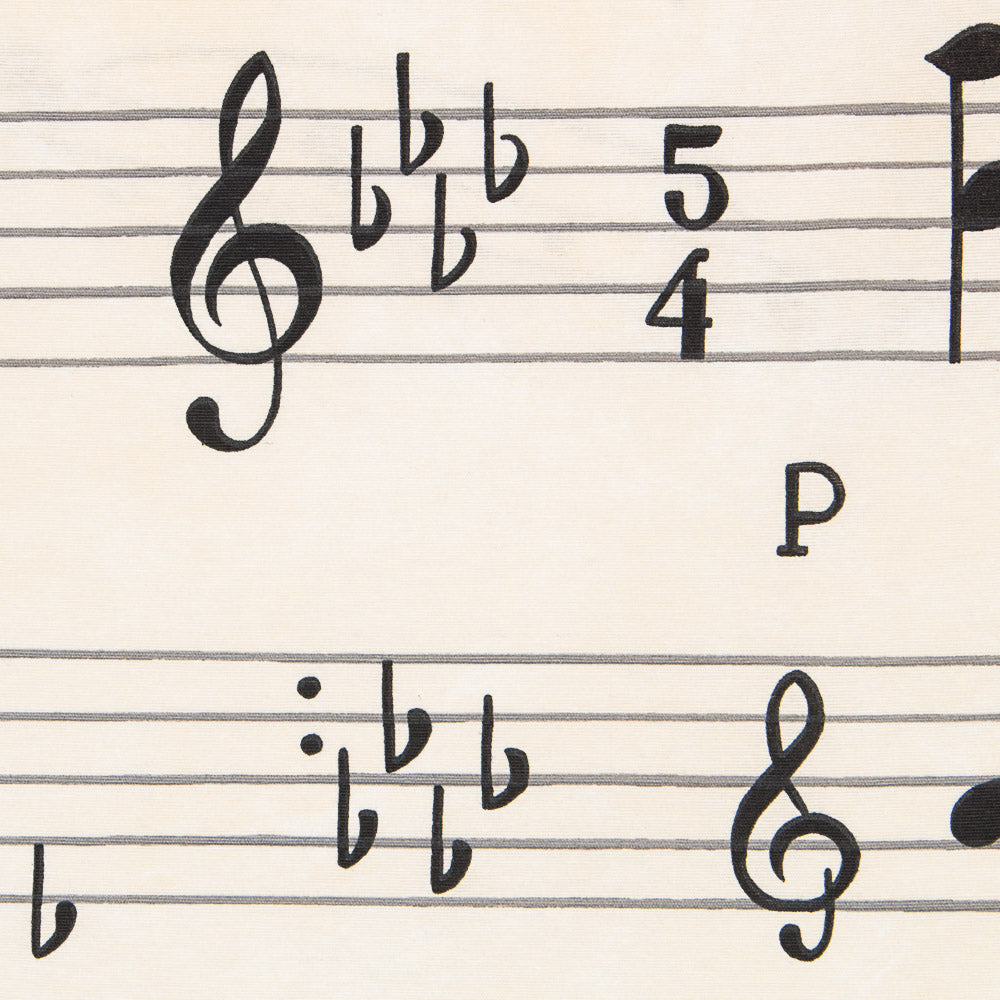 Musikalische Pentagramm-Leinwand - Ribes y Casals