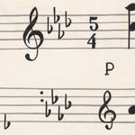 Musikalische Pentagramm-Leinwand - Ribes y Casals