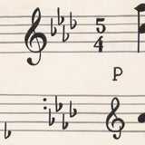 Musikalische Pentagramm-Leinwand - Ribes y Casals