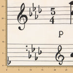 Musikalische Pentagramm-Leinwand - Ribes y Casals