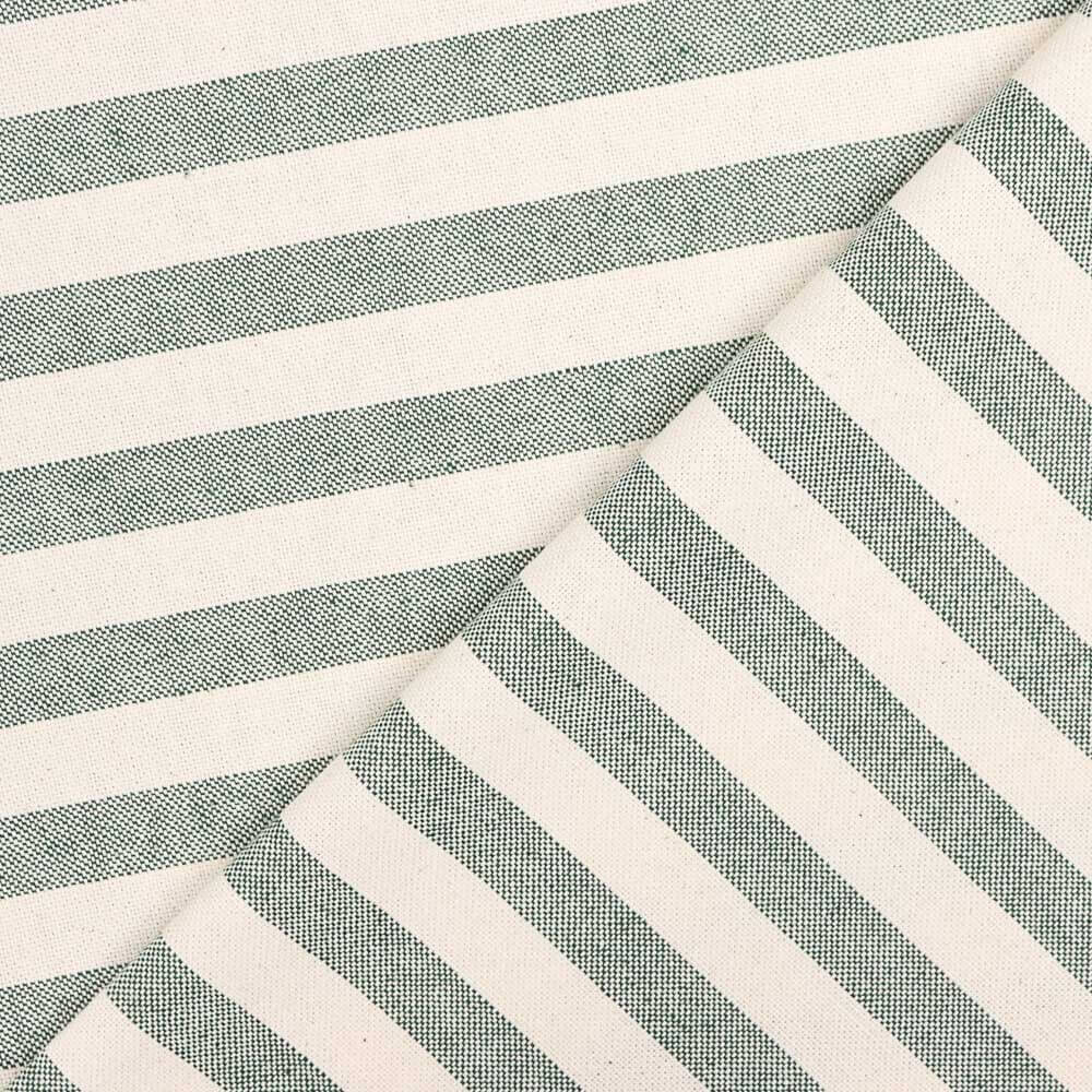 Canvas Rustic Stripe Medium Bottle Green - Ribes y Casals