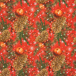 Canvas Weihnachtskugeln Rot - Ribes y Casals