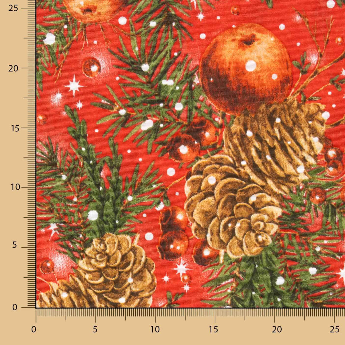 Canvas Weihnachtskugeln Rot - Ribes y Casals