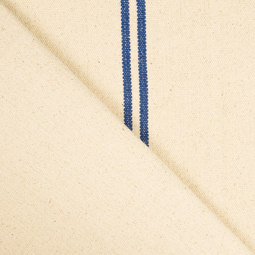 Segeltuch Sackleinen Korn blau gestreift - Ribes y Casals
