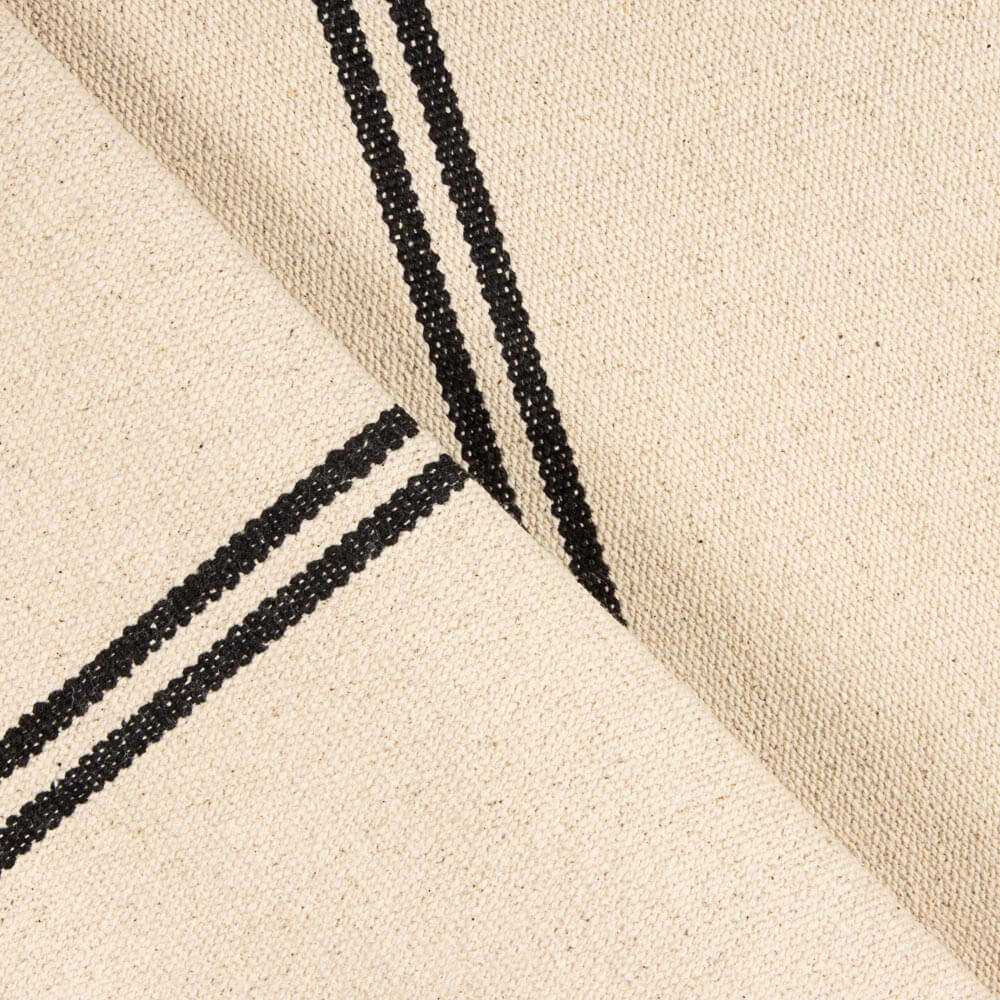 Canvas Saco de Grano Streifen Schwarz - Ribes y Casals
