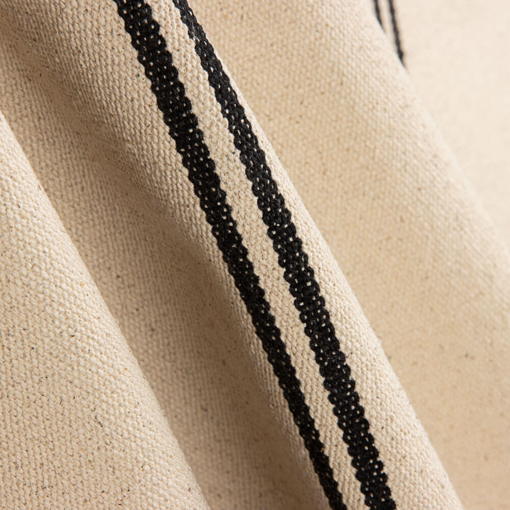 Canvas Saco de Grano Streifen Schwarz - Ribes y Casals