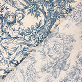 Segeltuch Toile de Jouy Blau - Ribes y Casals