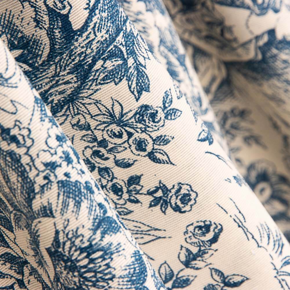 Segeltuch Toile de Jouy Blau - Ribes y Casals