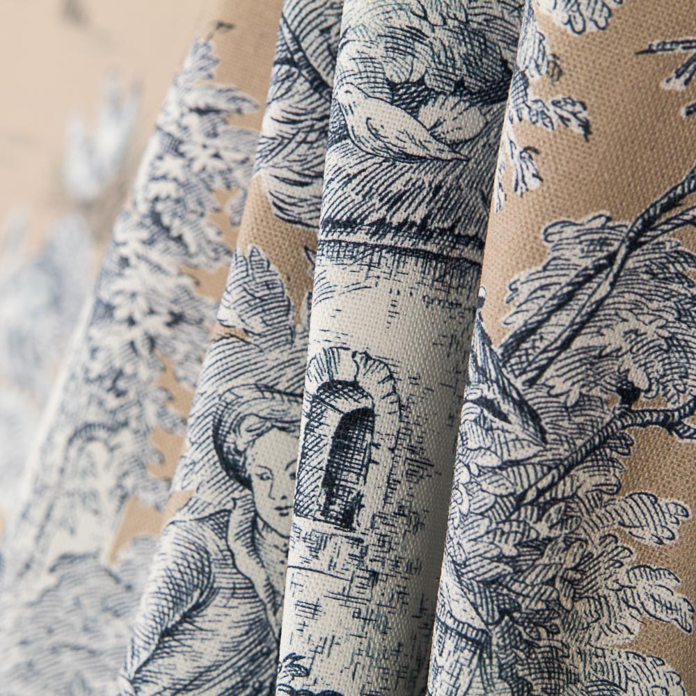 Canvas Toile de Jouy Beige - Ribes y Casals