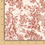 Canvas Toile de Jouy Kastanienbraun - Ribes y Casals