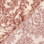 Canvas Toile de Jouy Kastanienbraun - Ribes y Casals