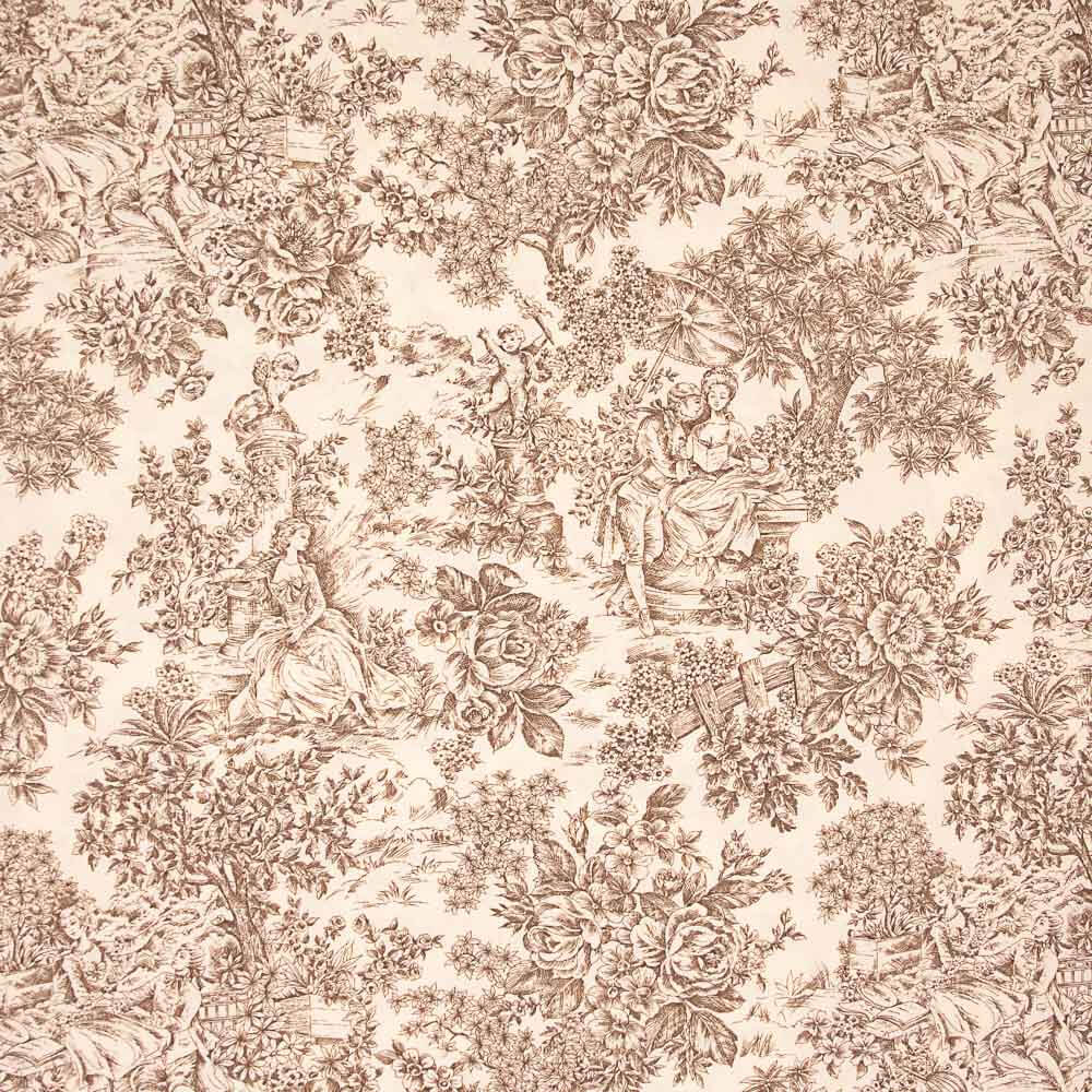 Canvas Toile de Jouy Braun - Ribes y Casals
