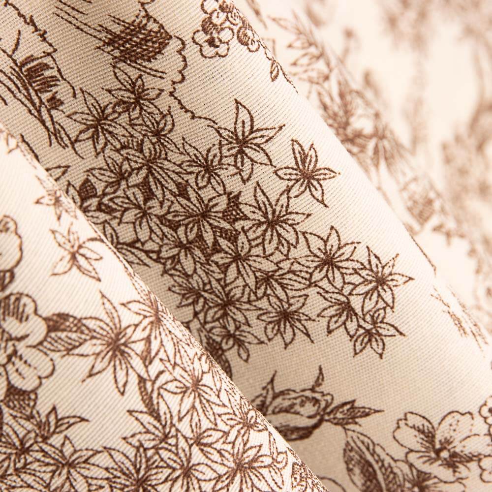 Canvas Toile de Jouy Braun - Ribes y Casals
