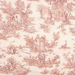 Segeltuch Toile De Jouy Rot - Ribes y Casals