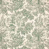 Segeltuch Toile de Jouy Grün - Ribes y Casals