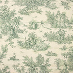 Segeltuch Toile De Jouy Grün - Ribes y Casals