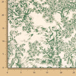 Segeltuch Toile de Jouy Grün - Ribes y Casals