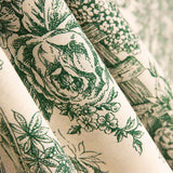 Segeltuch Toile de Jouy Grün - Ribes y Casals