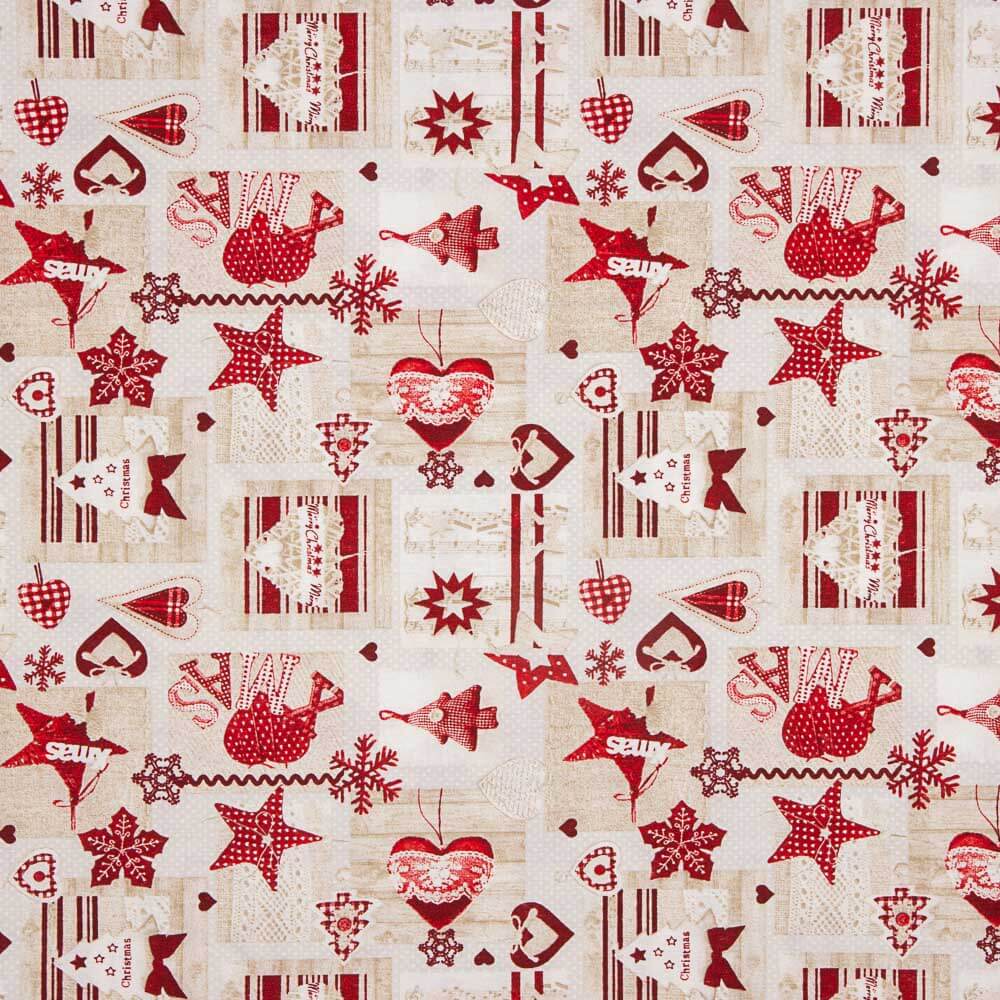 Deko Rustikale Weihnachtsleinwand - Ribes y Casals