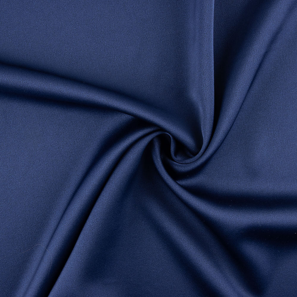 Satin-Spandex-Reststück „Fiesta“ in Marineblau – verschiedene Maße x Breite 140 cm - Ribes y Casals
