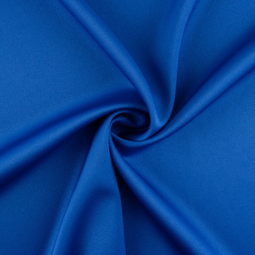Satin-Spandex-Reststück „Fiesta Azulina“ – verschiedene Maße x Breite 140 cm - Ribes y Casals