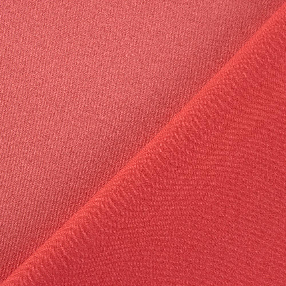 Satin-Spandex-Reststück „Fiesta“ in Korallenrot – verschiedene Maße x Breite 140 cm - Ribes y Casals